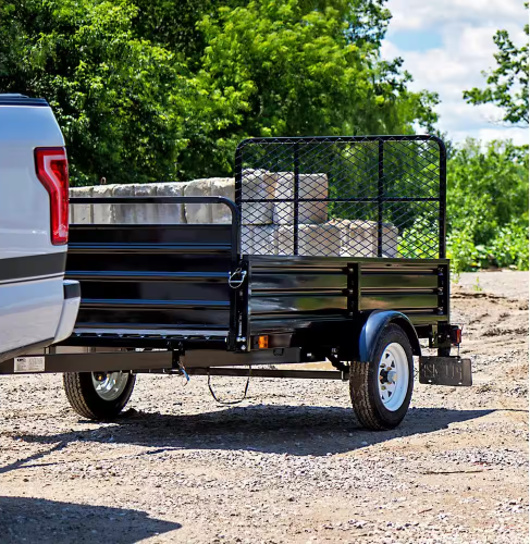 DK2 4.5 ft. x 7.5 ft. Single Axle Utility Trailer Kit with Drive-Up Gate