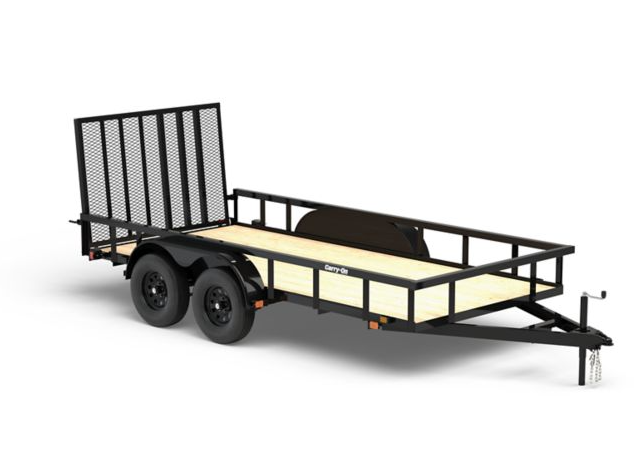 Carry-On Trailer 6.3 ft. x 14 ft. Tandem Axle Utility Trailer, 6X14GW2BRK