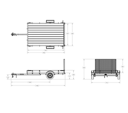 Karavan Trailer 5 x 8 Lu, 475-00005-BT-FA