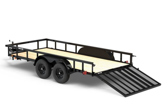 Carry-On Trailer 6.3 ft. x 14 ft. Tandem Axle Utility Trailer, 6X14GW2BRK