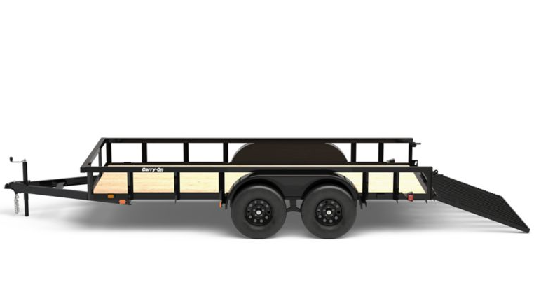 Carry-On Trailer 6.3 ft. x 14 ft. Tandem Axle Utility Trailer, 6X14GW2BRK