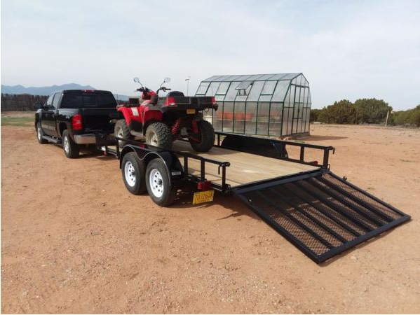 Carry-On Trailer 6.3 ft. x 14 ft. Tandem Axle Utility Trailer, 6X14GW2BRK