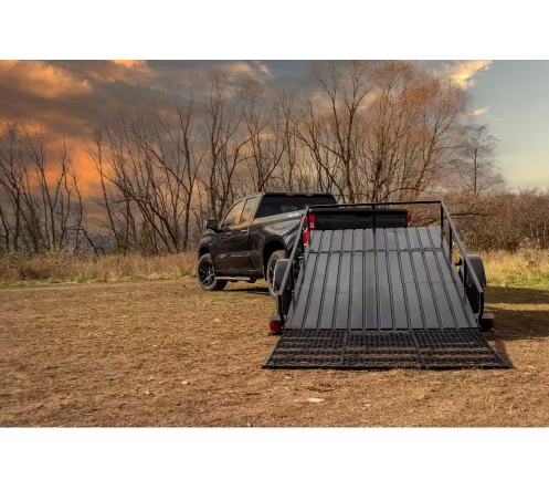 DK2 1950 lbs. Capacity 6 ft. x 10 ft. Open Rail Utility Trailer Kit with 48 in. Drive-Up Gate