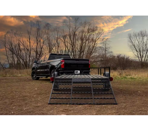 DK2 1950 lbs. Capacity 6 ft. x 10 ft. Open Rail Utility Trailer Kit with 48 in. Drive-Up Gate