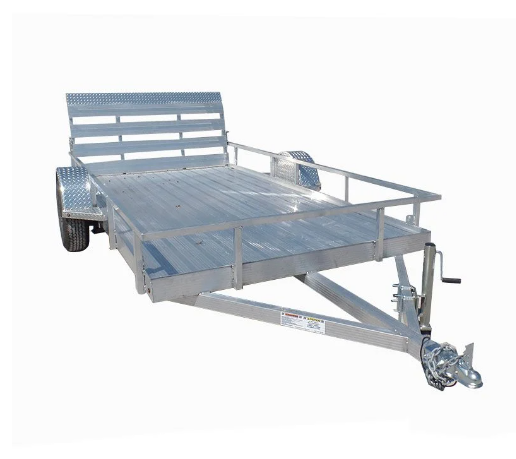 6.4'x12' All Aluminum Straight Utility Trailer 3500 lb Axle