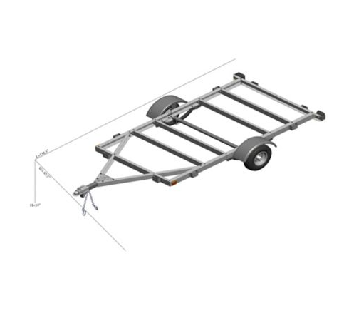 Stirling 4-ft x 8-ft Steel Utility Trailer