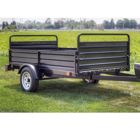 DK2 1639 lb. Payload Capacity 4.5 ft. x 7.5 ft. Utility Trailer Kit with Bed Tilt and Collapsing Ends to Extend Bed to 12 ft
