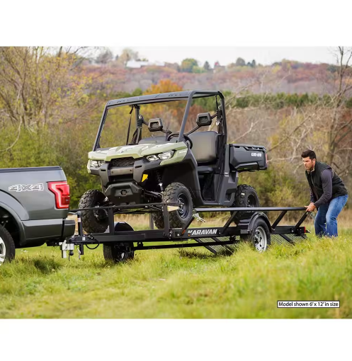 Karavan 5 ft. x 10 ft. Wood Floor Utility Trailer Kit w/ Patented Pivot Down Rail System