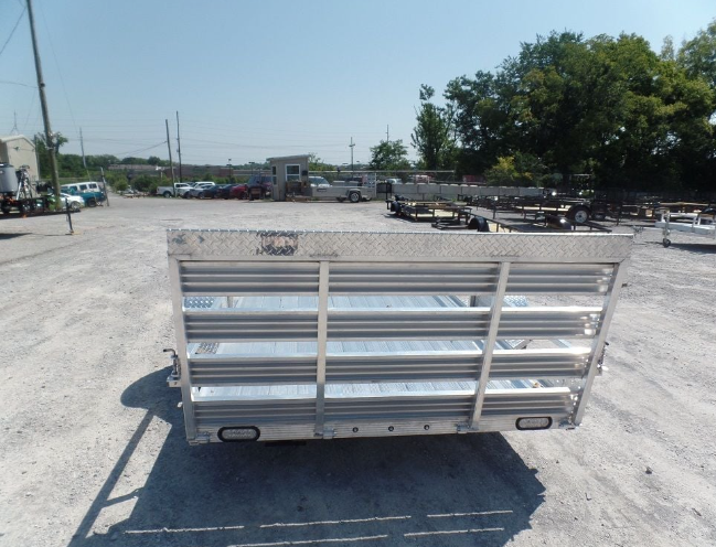 6.4'x12' All Aluminum Straight Utility Trailer 3500 lb Axle
