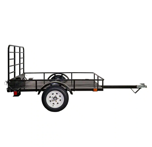 DK2 4 ft. x 6 ft. 1,295 lbs. Payload Capacity Open Rail Steel Utility Flatbed Trailer Kit