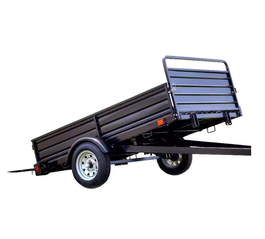 DK2 1639 lb. Payload Capacity 4.5 ft. x 7.5 ft. Utility Trailer Kit with Bed Tilt and Collapsing Ends to Extend Bed to 12 ft
