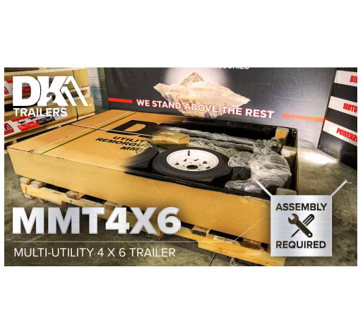 DK2 1295 lbs. Capacity 4 ft. x 6 ft. Flatbed Trailer
