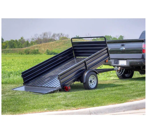 DK2 1639 lb. Payload Capacity 4.5 ft. x 7.5 ft. Utility Trailer Kit with Bed Tilt and Collapsing Ends to Extend Bed to 12 ft