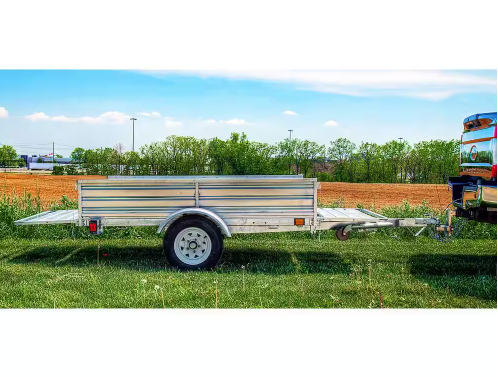 DK2 1639 lbs. Payload Capacity 4.5 ft. x 7.5 ft. Galvanized Steel Utility Trailer Kit with Bed Tilt and Collapsing Ends