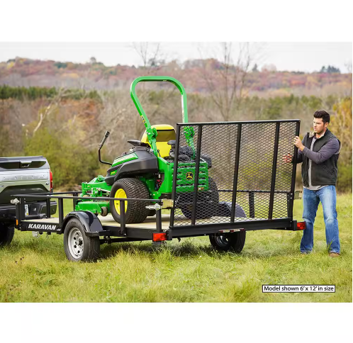 Karavan 5 ft. x 10 ft. Wood Floor Utility Trailer Kit w/ Patented Pivot Down Rail System