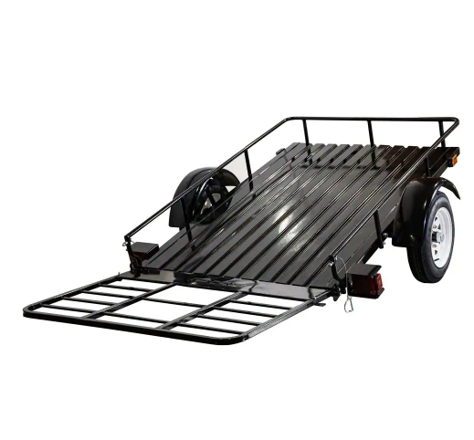 DK2 4 ft. x 6 ft. 1,295 lbs. Payload Capacity Open Rail Steel Utility Flatbed Trailer Kit