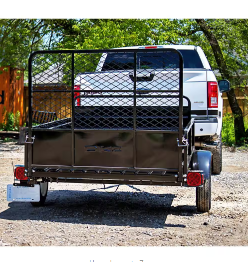 DK2 4.5 ft. x 7.5 ft. Single Axle Utility Trailer Kit with Drive-Up Gate